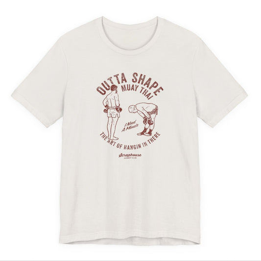 OUTTA SHAPE GLORY TEE  (VINTAGE WHITE)