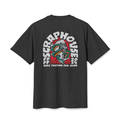 MAKE FIGHTING FUN AGAIN OVERSIZED TEE (FADED BLACK)