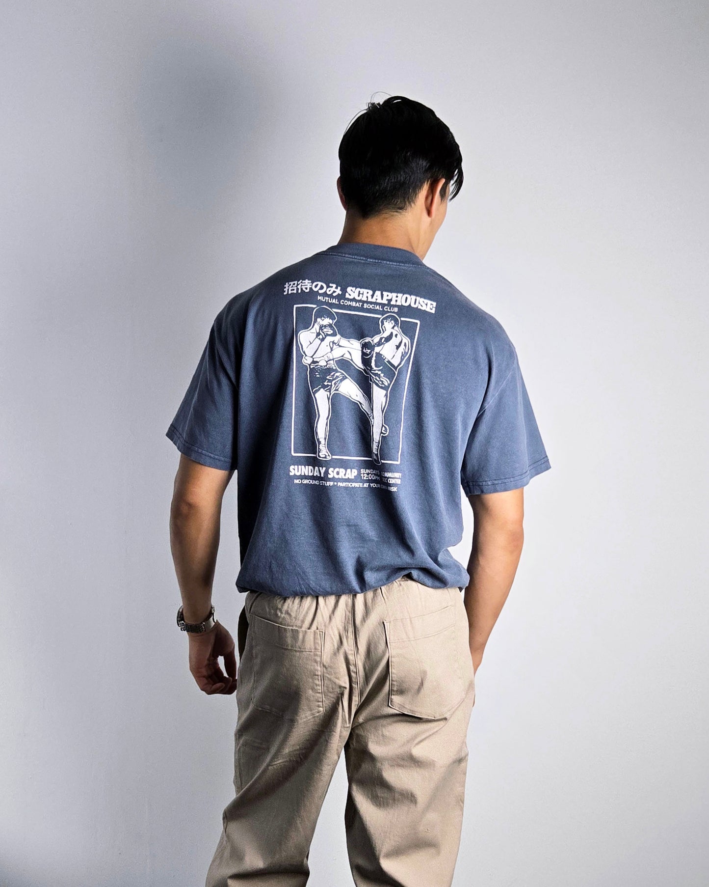 SUNDAY SCRAP TEE (INDIGO)